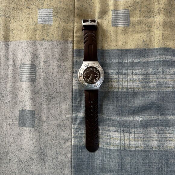 Swatch Vintage Aluminum Irony Scuba Sports Watch For Parts
